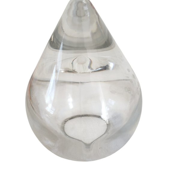 Vintage Zantac 150/300 Rain Drop Design Paper Weight Medical Pharmacy Art Glass - Picture 2 of 5